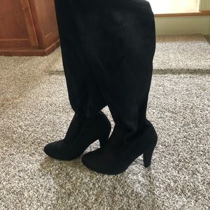 Steve Madden over the knee suede boots